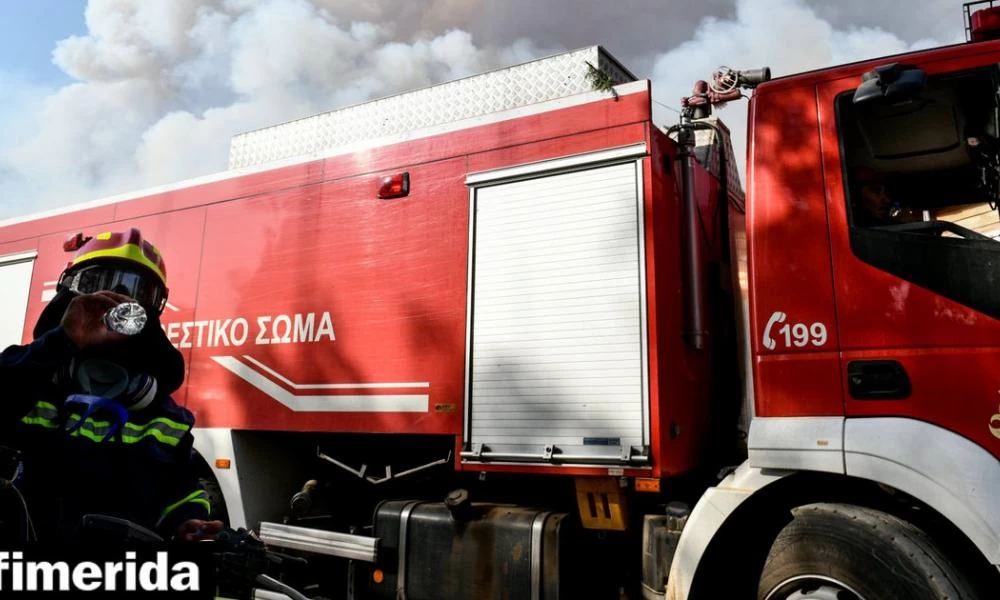 Χανιά: Οι φαρμακοποιοί προσέφεραν διάφορα είδη στους πυροσβέστες